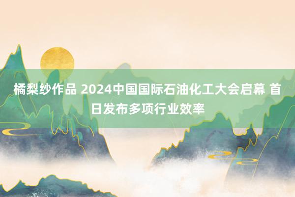 橘梨纱作品 2024中国国际石油化工大会启幕 首日发布多项行业效率