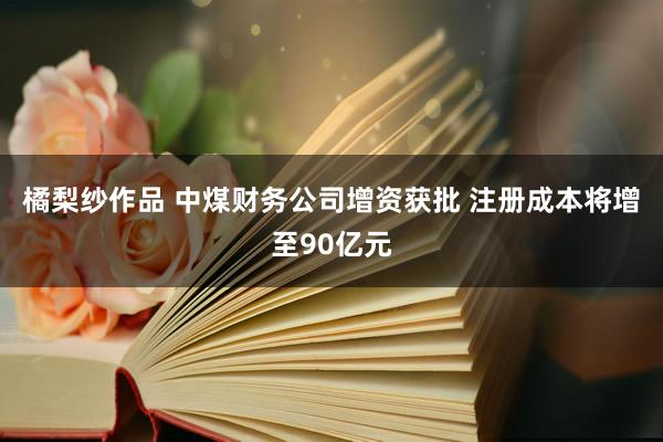 橘梨纱作品 中煤财务公司增资获批 注册成本将增至90亿元