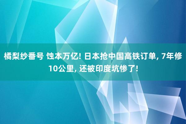 橘梨纱番号 蚀本万亿! 日本抢中国高铁订单， 7年修10公里， 还被印度坑惨了!