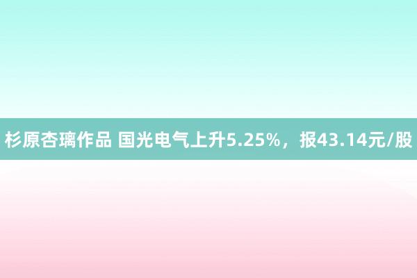 杉原杏璃作品 国光电气上升5.25%，报43.14元/股