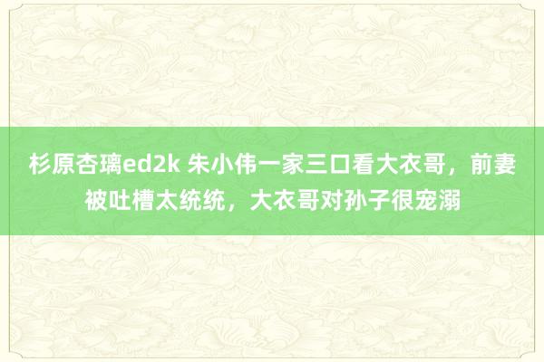 杉原杏璃ed2k 朱小伟一家三口看大衣哥，前妻被吐槽太统统，大衣哥对孙子很宠溺