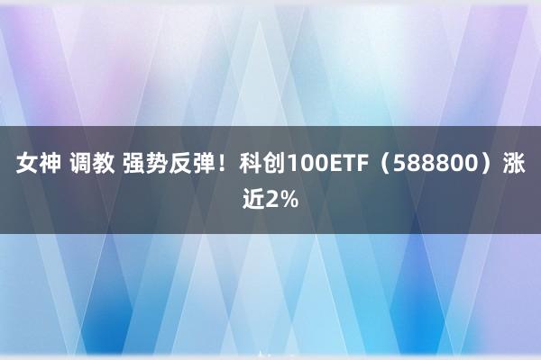 女神 调教 强势反弹！科创100ETF（588800）涨近2%