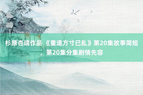 杉原杏璃作品 《重逢方寸已乱》第20集故事简短，第20集分集剧情先容