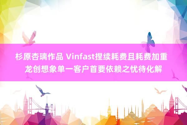 杉原杏璃作品 Vinfast捏续耗费且耗费加重  龙创想象单一客户首要依赖之忧待化解