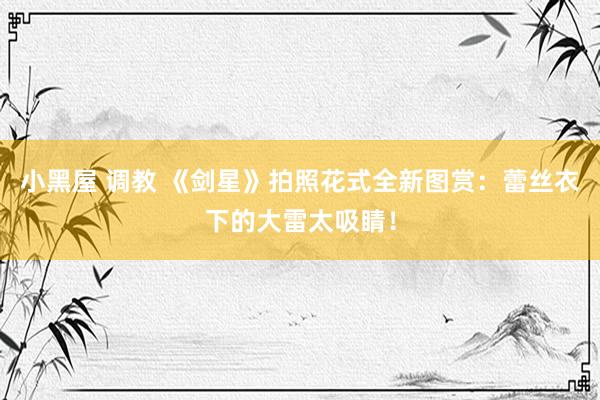 小黑屋 调教 《剑星》拍照花式全新图赏：蕾丝衣下的大雷太吸睛！