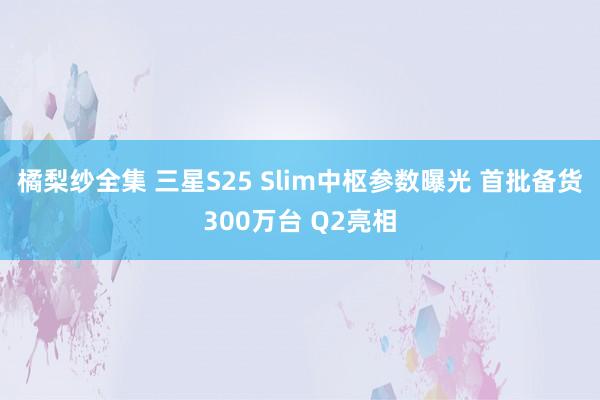 橘梨纱全集 三星S25 Slim中枢参数曝光 首批备货300万台 Q2亮相