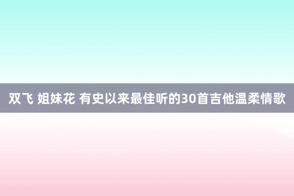 双飞 姐妹花 有史以来最佳听的30首吉他温柔情歌