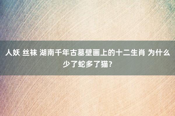 人妖 丝袜 湖南千年古墓壁画上的十二生肖 为什么少了蛇多了猫？